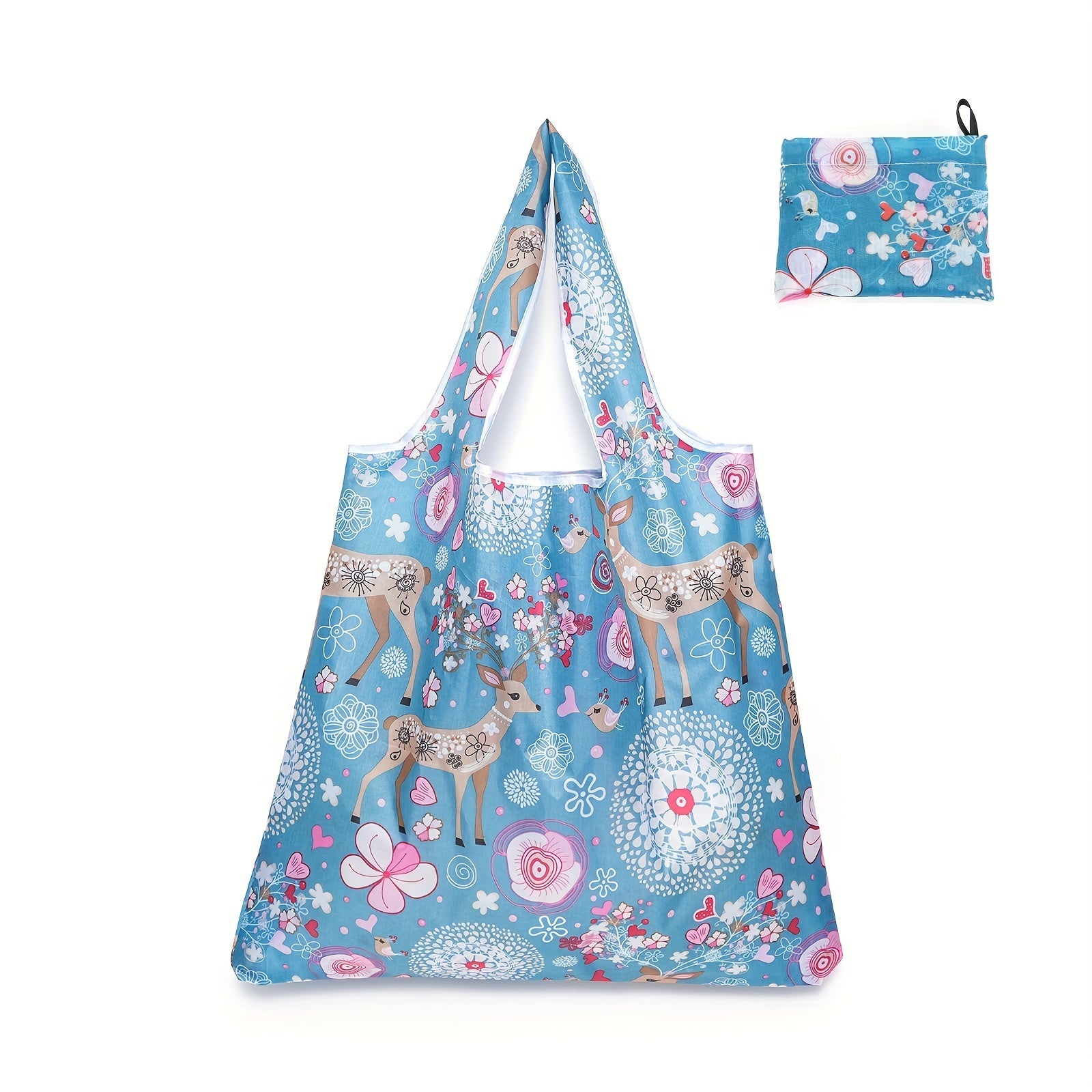 Large Capacity Reusable Oxford Cloth Shopping Bag with Portable Hand-held Storage