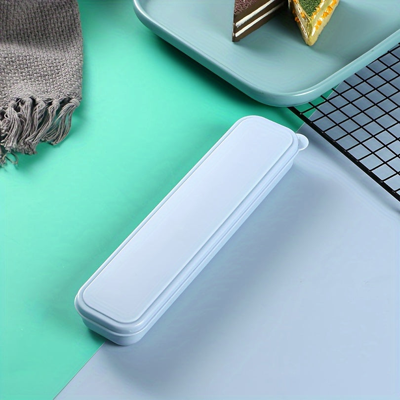 Organizador de cubiertos de plástico portátil para viajes y almacenamiento en la cocina