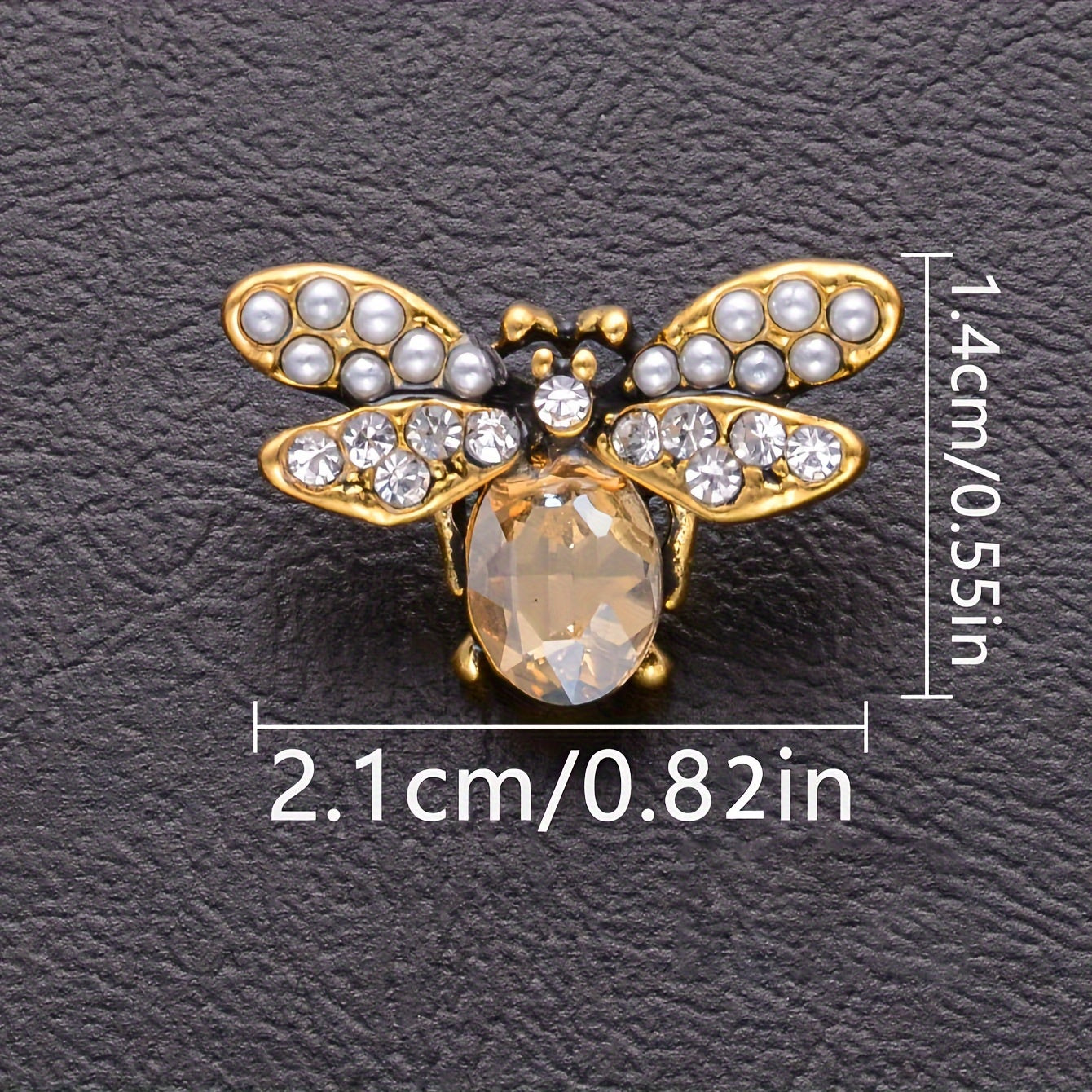 Set of 4 DIY Jewelry Bee Buttons for Clothing Accessories Small Fragrance Wind Coat Buttons