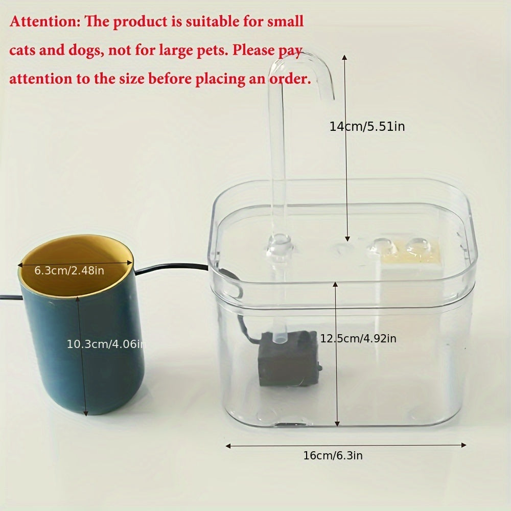 Indoor Cat Water Fountain Automatic Circulation USB Powered