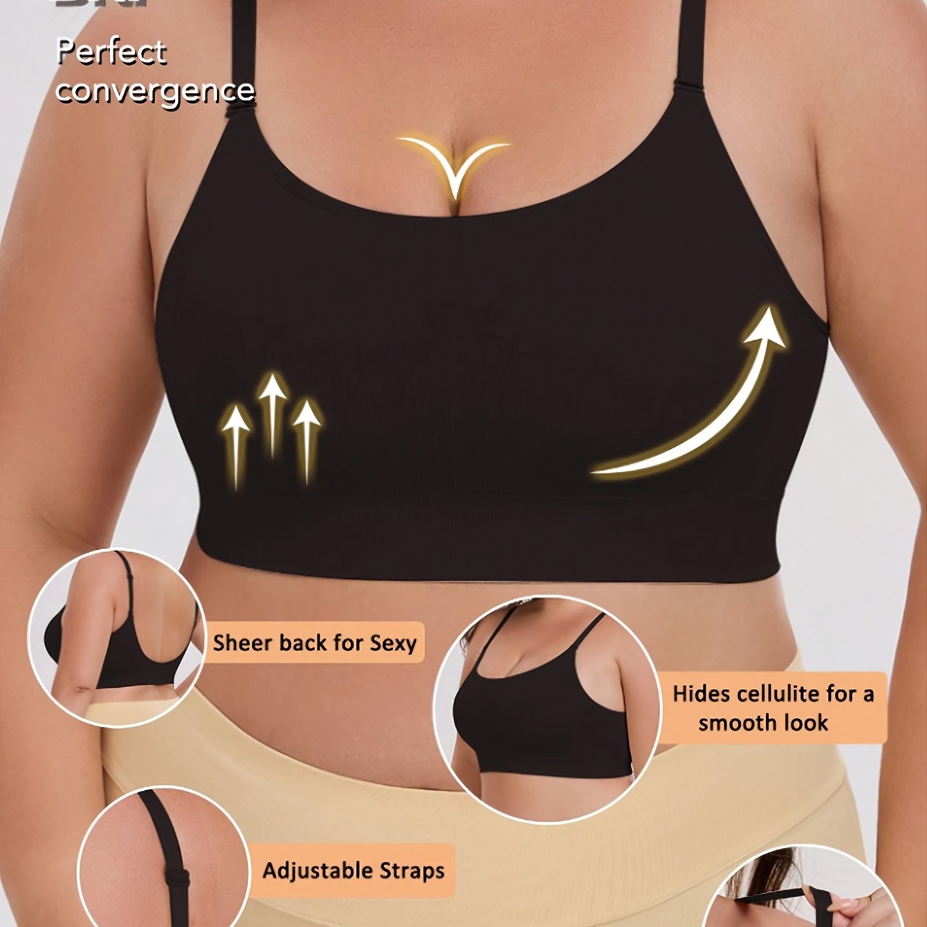 Women's Breathable Nylon Sports Bra for Running and Training