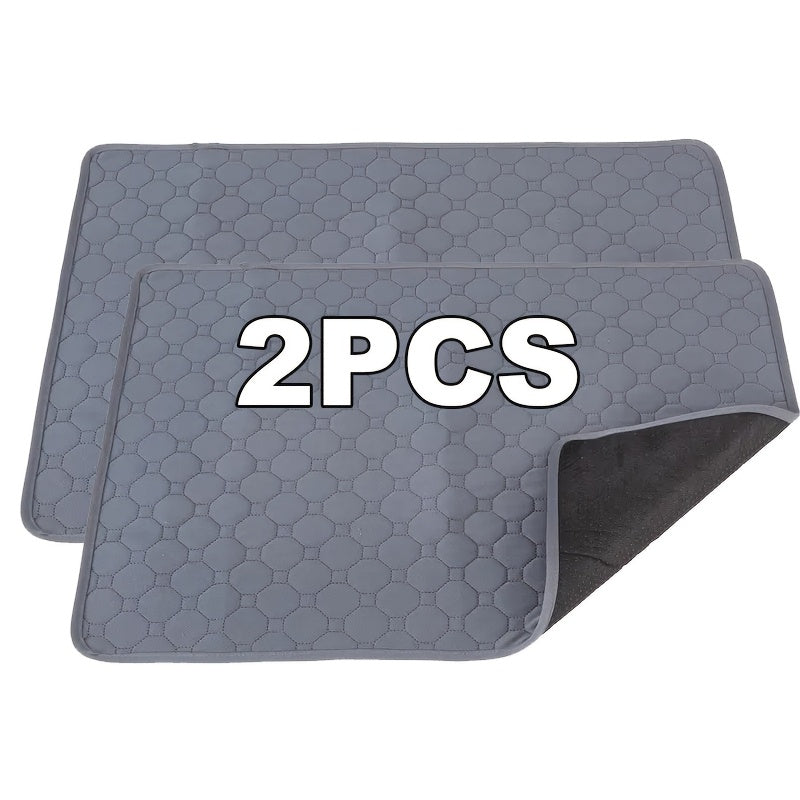 Reusable Washable Dog Pads Set of 2 or 4 Leak-Proof Waterproof Non-Slip Puppy Training Mats