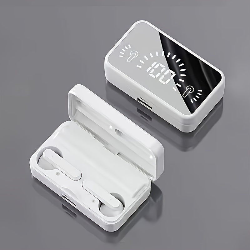 Auriculares inalámbricos con temática de anime, control táctil, pantalla LED, sonido HiFi, batería de 800mAh