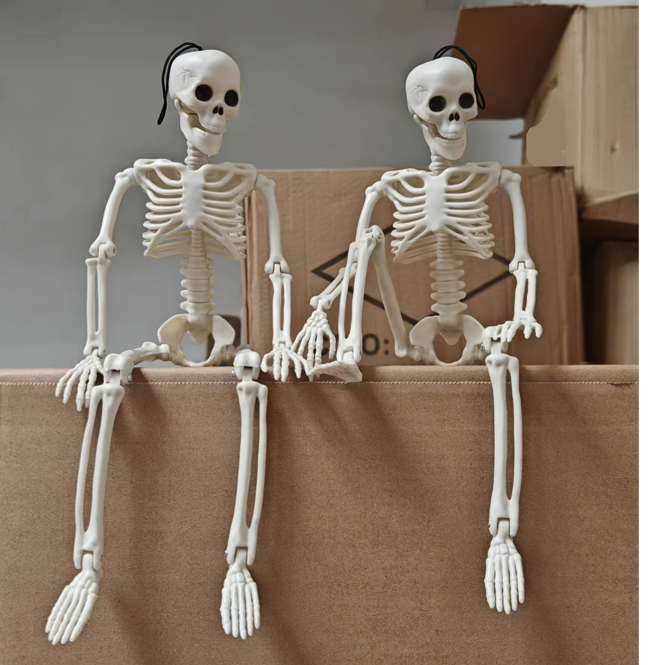 Halloween Skeleton Decorations with Posable Joints for Outdoor Creepy Decor