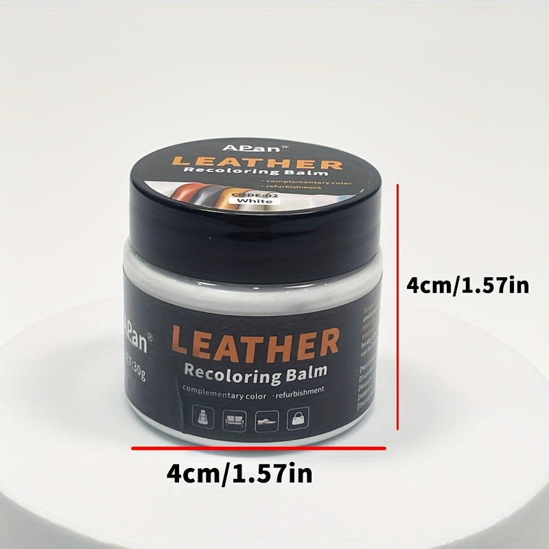 White Faux Leather Shoe & Furniture Dye Restorer Cream