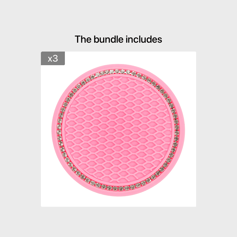 Avtomobil aksessuarlarining doira shaklidagi tarmoq, yumshoq rezina, sirg‘almaslik uchun stakan tutqichlari