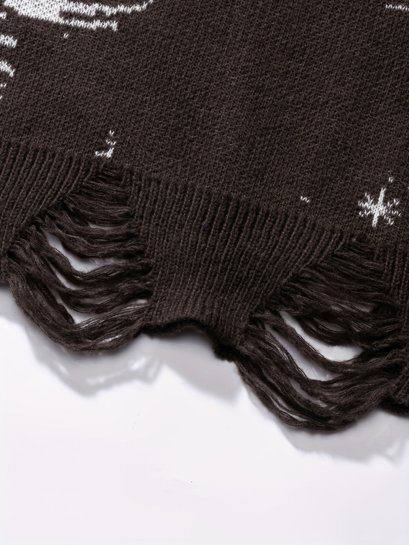 Men's Knit Sweater with Starry Graphic Print Plus Size Casual Pullover