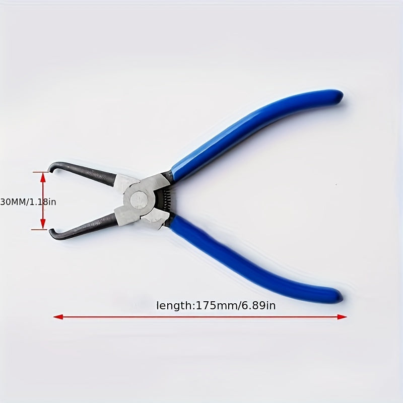 Alicate de sujeción para juntas de acero de alto carbono, azul, duradero, antióxido, para quitar mangueras