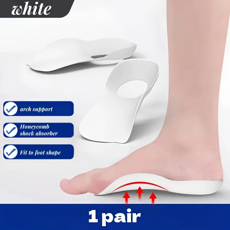 Unisex Foam Arch Support Insoles Non-Slip Foot Pads for Flat Feet