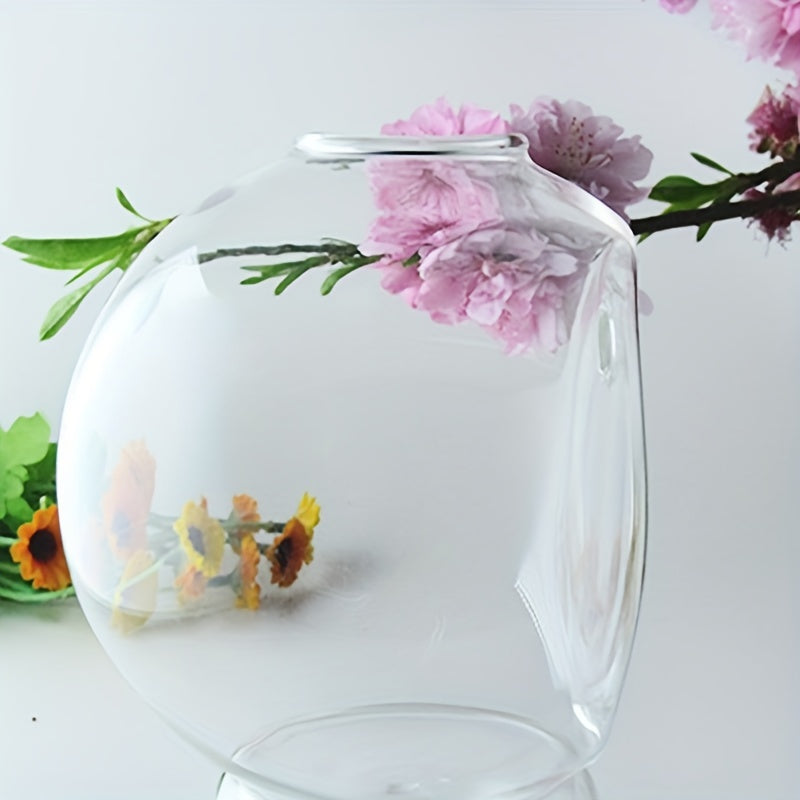 Glass Wall Vase for Home Decoration in Living Room, Balcony or Bedroom