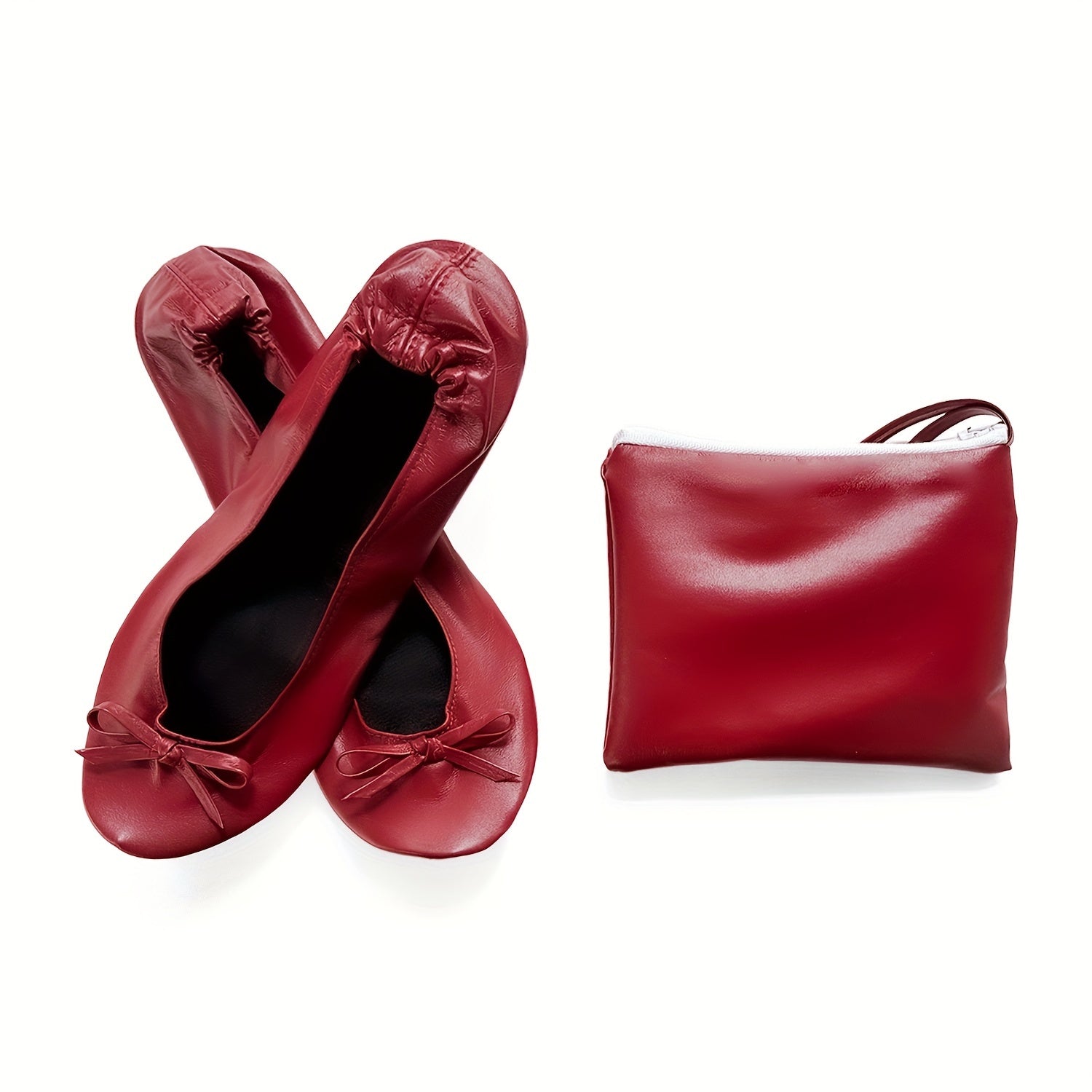 Women's Folding Indoor Dance Shoes Flat Slippers for Weddings