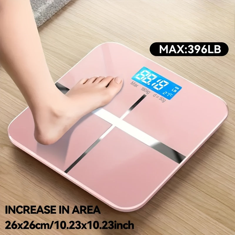 Digital Bathroom Scale Wide Platform Large Display Accurate Safe Max Weight