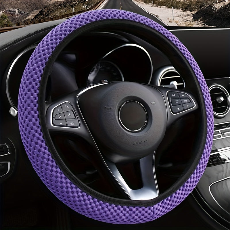 Universal nafas oladigan tarmoqli, sirpanmaydigan avtomobil boshqaruv g'ildiragi qoplami, qulay haydash uchun