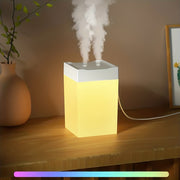 Ultrasonic Mini Aromatherapy Diffuser with LED Night Light USB Powered for Bedroom or Tabletop