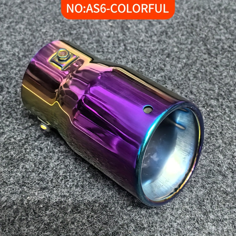 Stainless Steel Car Exhaust Pipe Universal Fit for 6.8-7.3cm Tailpipe