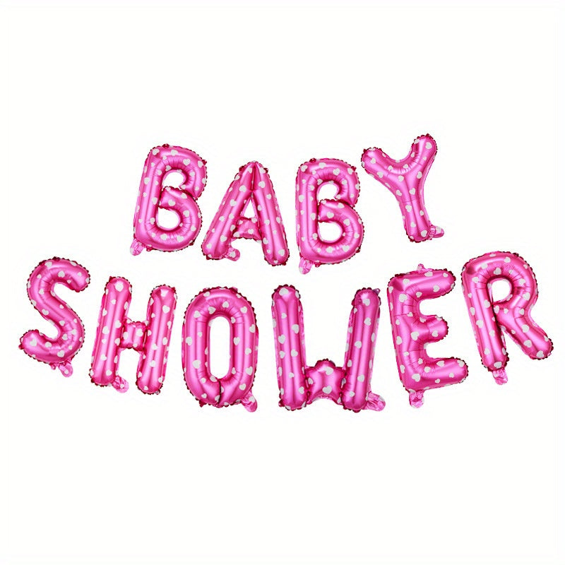 40.64cm Baby Shower Balloon Banner for Gender Reveal Party with "It's A Boy," "It's A Girl," and "Oh Baby" Foil Balloons
