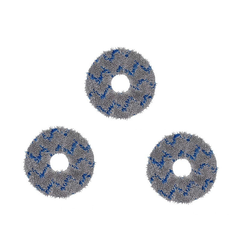 Set of 3 Washable Mop Pads for Robot Vacuum Cleaner Floor Care Accessories