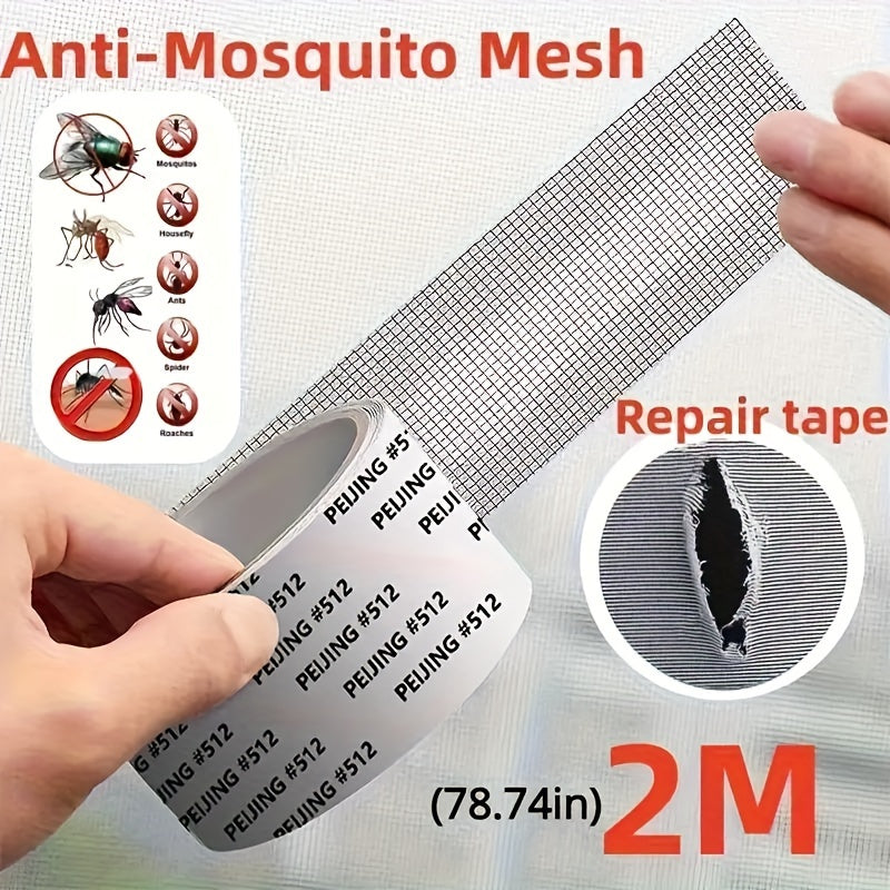 Repair Tape for Mosquito Screens 1 Roll Plastic Mesh Patch for Windows and Doors