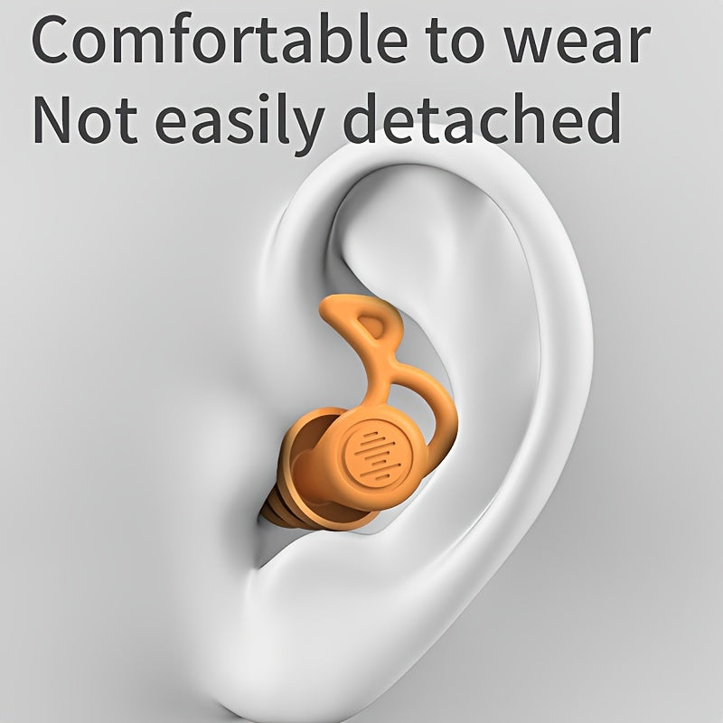 Reusable Silicone Earplugs for Sleeping Noise Cancelling Swimming Comfort