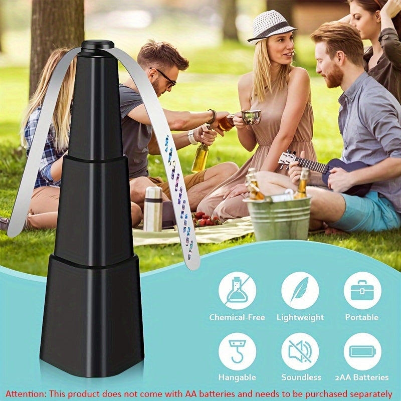 Portable Battery-Operated Fly Repellent Fan ABS Tabletop Pest Control for Indoor Outdoor