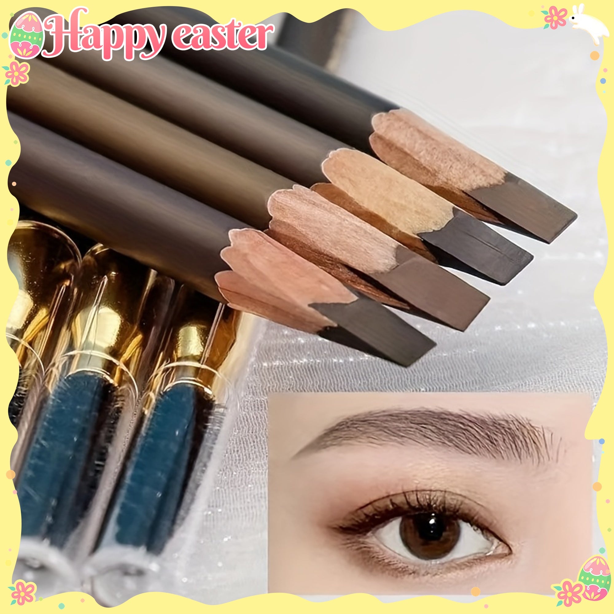 Долговечный водостойкий карандаш для бровей для всех типов кожи с двойной головкой