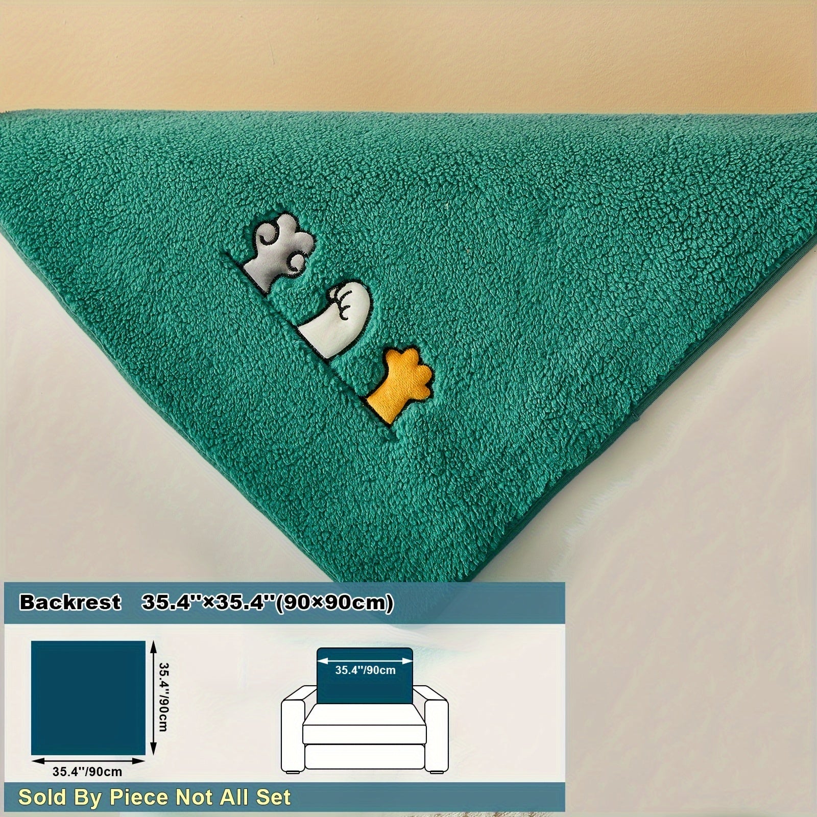 Плюшевый чехол на диван Sherpa, противоскользящий, защитный чехол для мебели для домашних животных для гостиной