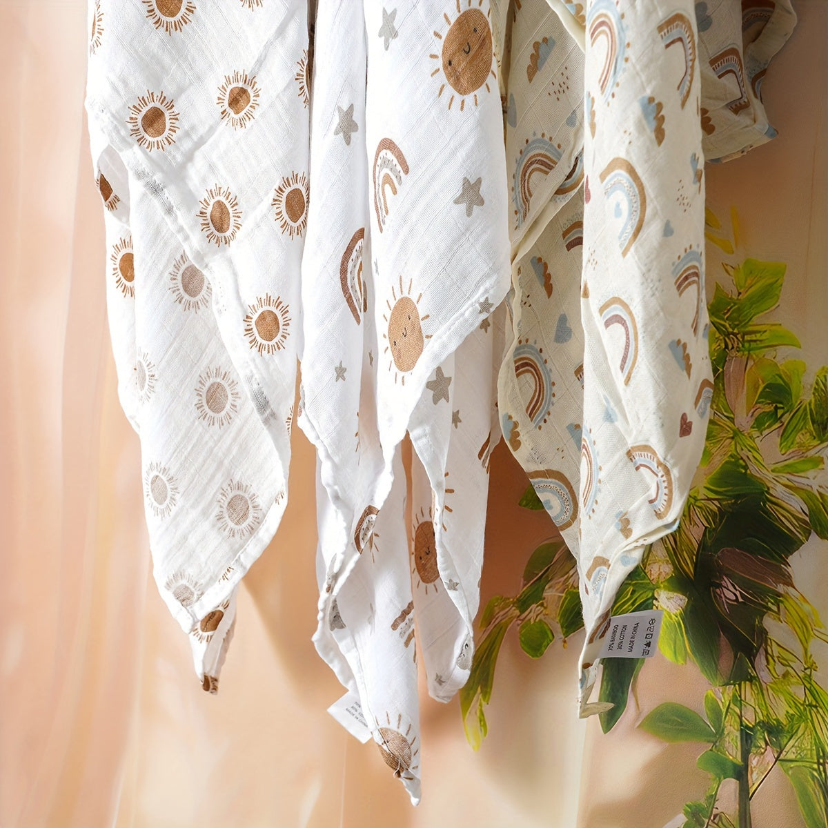 Baby Swaddle Blankets Bamboo Cotton Muslin for Newborns 0-3 Years