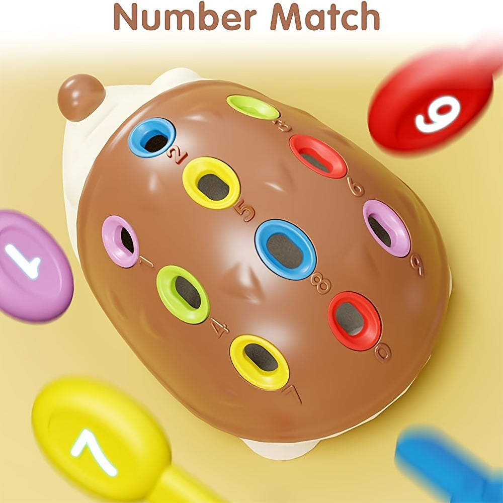 Educational Toy for 18M+ Hedgehog Splicing Plastic Focus and Hand-Eye Coordination Gift