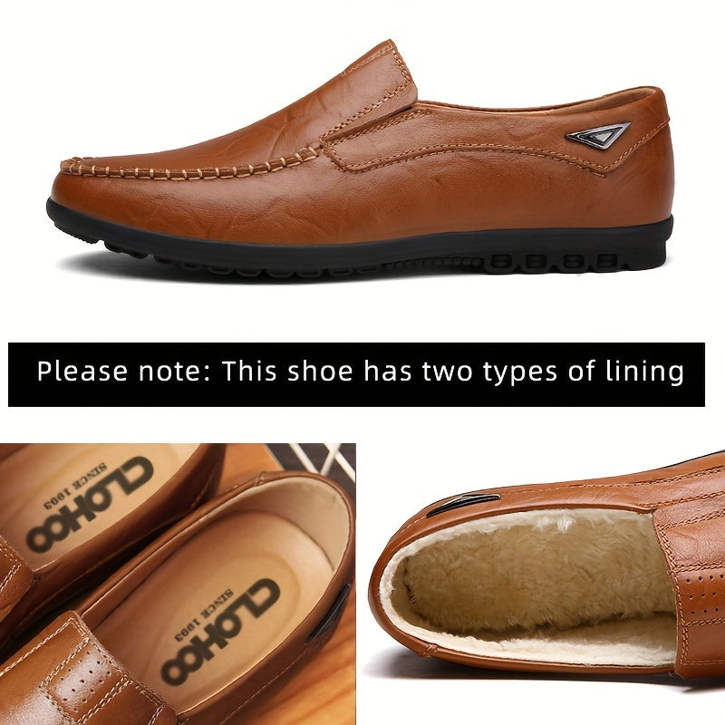 CLOHOO Erkaklar uchun qo'lda tayyorlangan loferlar, turli ranglarda