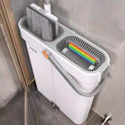 Qoʻldan ozod tekis mop va kova toʻplami, 6 ta yostiq bilan nam va quruq polni tozalash uchun