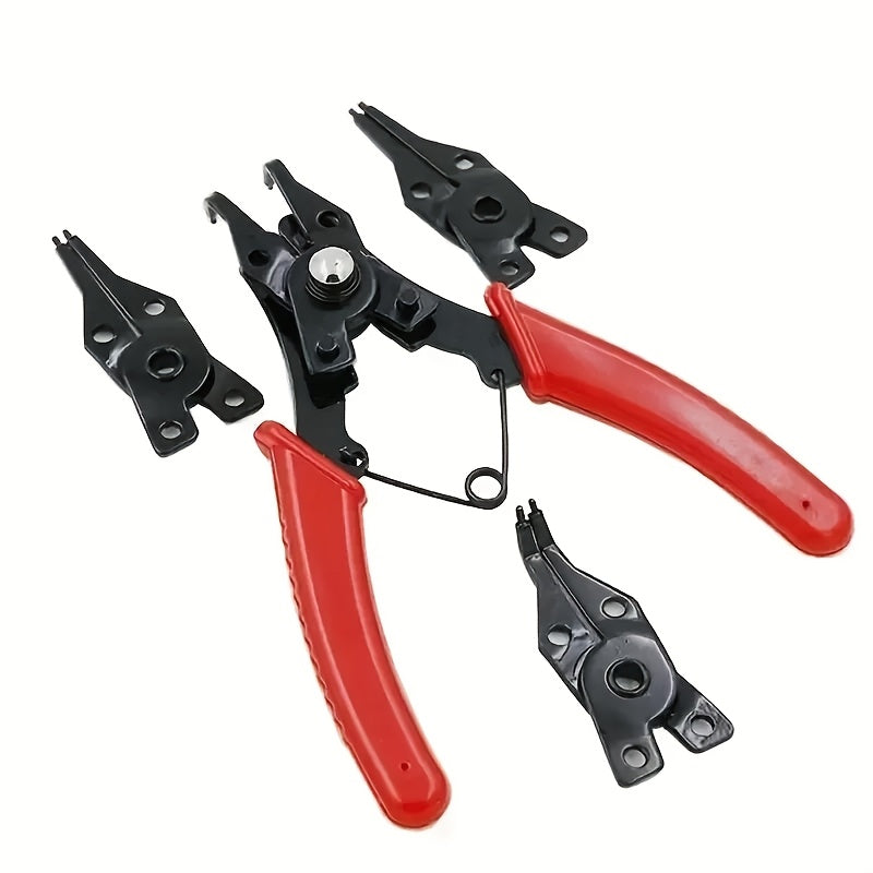 Multi-Function Circlip Pliers Set with Removable Heads for Hand Tools