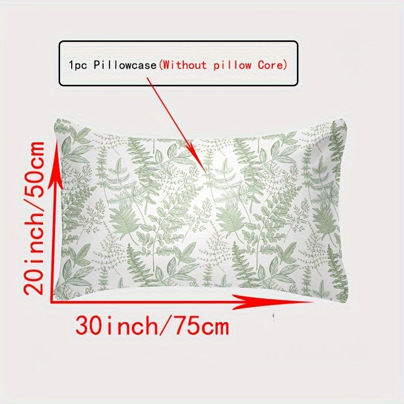 Funda de almohada de algodón con patrones de flores y cuadros, transpirable 144TC