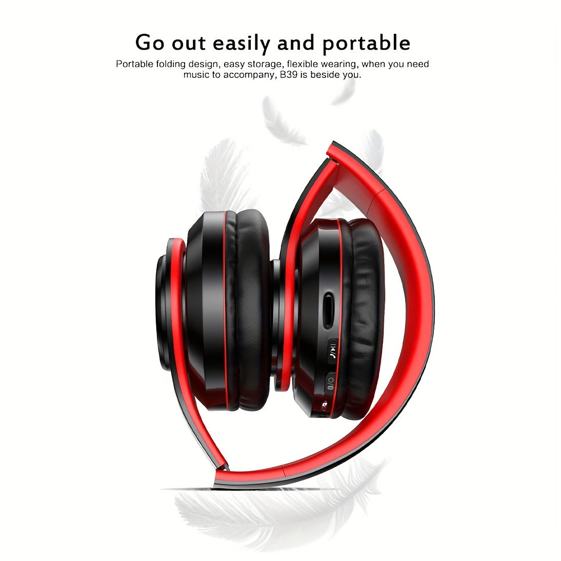 Wireless Headphones Classic Head-Mounted Design Vibrant Colors for Adults