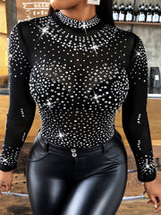 Camiseta de algodón para mujer talla grande de manga corta y top de talla grande