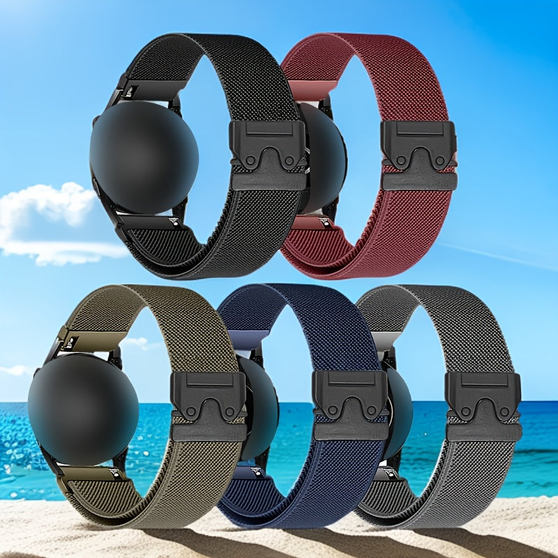 Elastic Nylon Watch Strap Adjustable Polyamide Band for Smartwatches 18mm 20mm 22mm