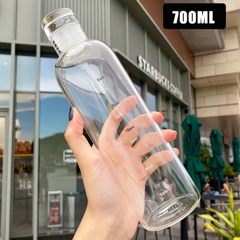 Leak-Proof Lemon-Infused Water Bottle 500ml 700ml BPA-Free Hydration Reminder