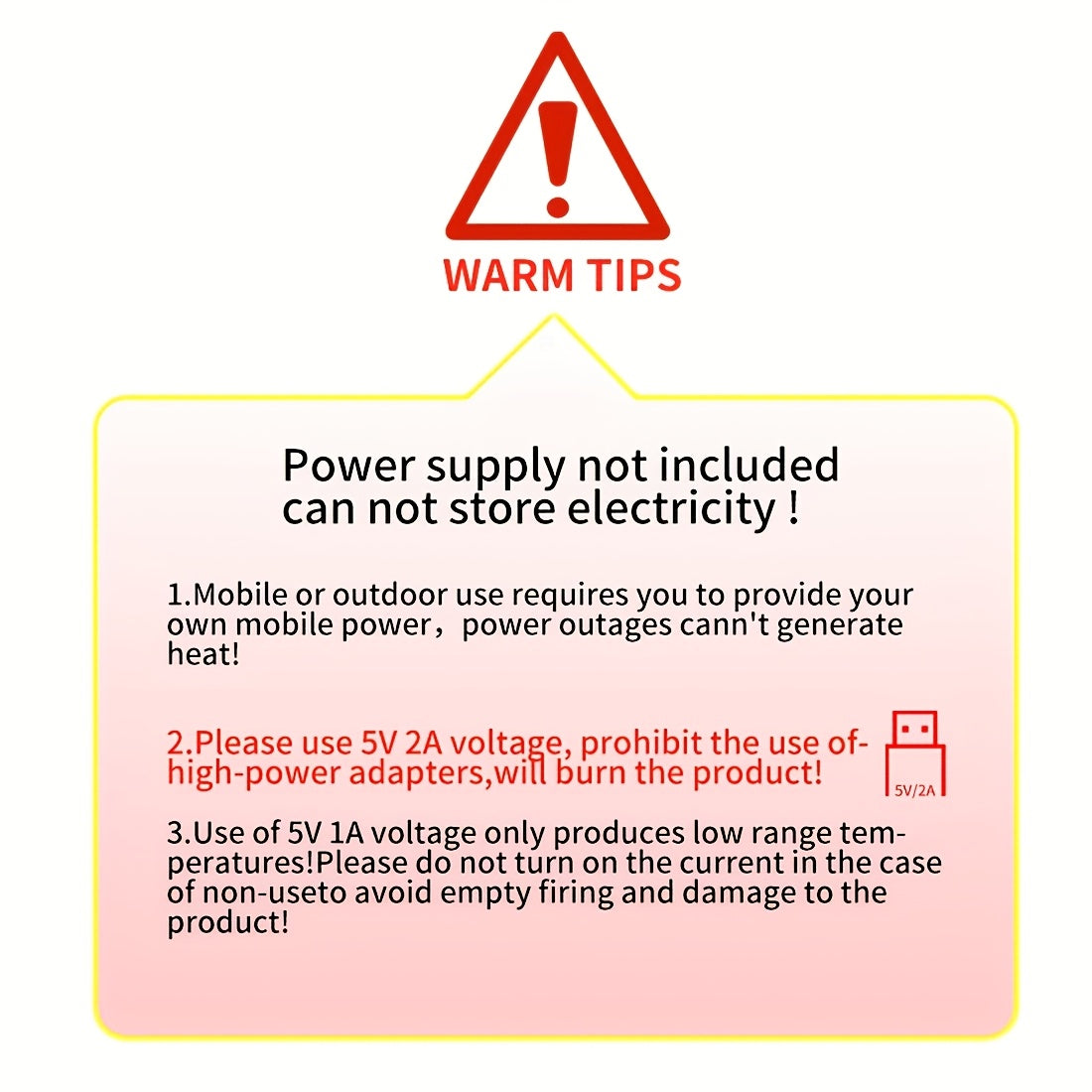 Erkaklar va ayollar uchun sozlanadigan USB qo‘l issitgich va massaj qiluvchi