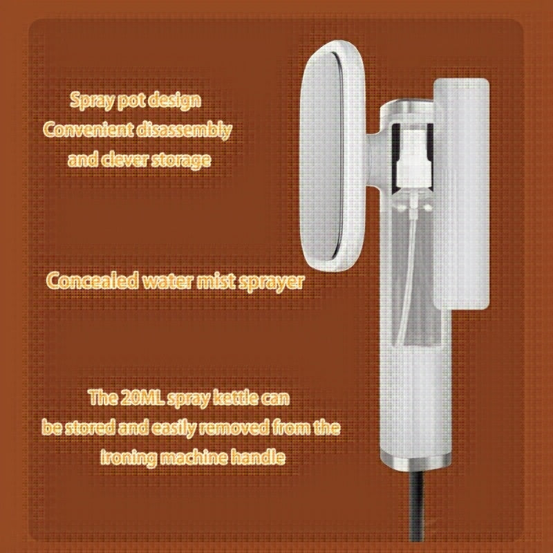 Plancha de mano portátil alimentada por USB sin electricidad blanca removedor de arrugas ventilado para viajes