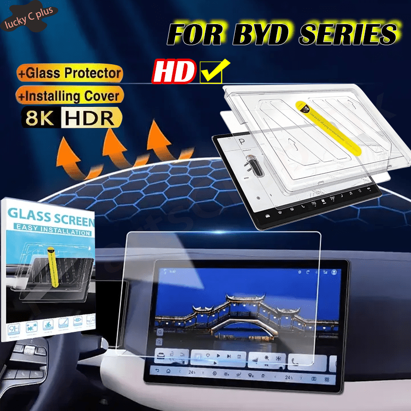 Hardness 9H Tempered Glass Screen Protector for Car Dashboard Full Coverage