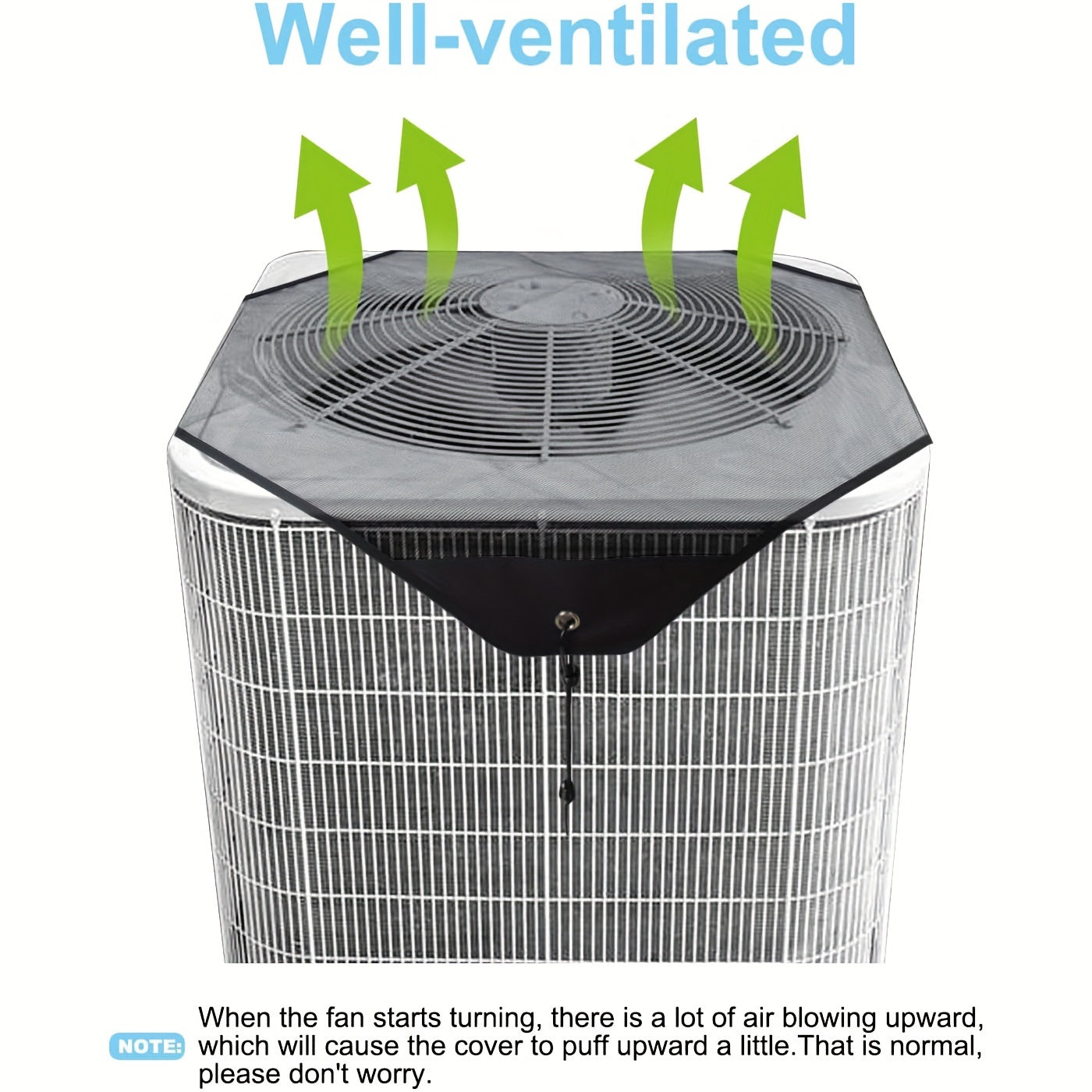 Protective Mesh Screen With Leaf Guard for Outdoor Air Conditioner Unit Durable All-Season Protection