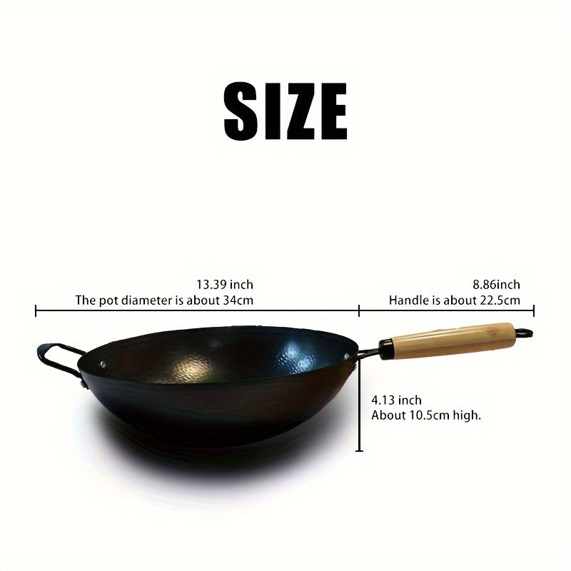 Cast Iron Dutch Oven Hammered Finish Non-Stick Versatile Round Casserole Durable Cookware