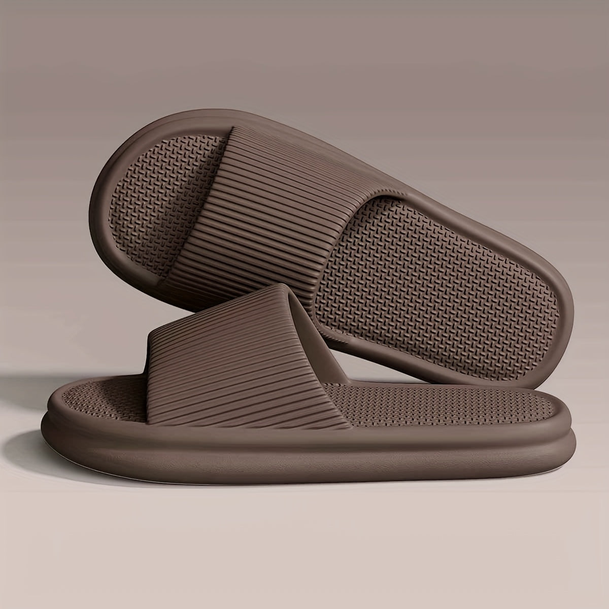 Домашние EVA тапочки для пар, повседневные, легко надевающиеся, с круглым носком, однотонные, унисекс