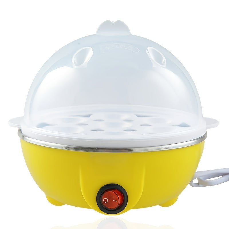 Yevropa Standarti 220V Tuxum Pishirgich vaqti bilan, bug'lash va tuxum qovurish, Mini Elektrik Qovurilgan Pan. Avtomatik Nonushta Mashinasi Quvvat O'chirilishi bilan.