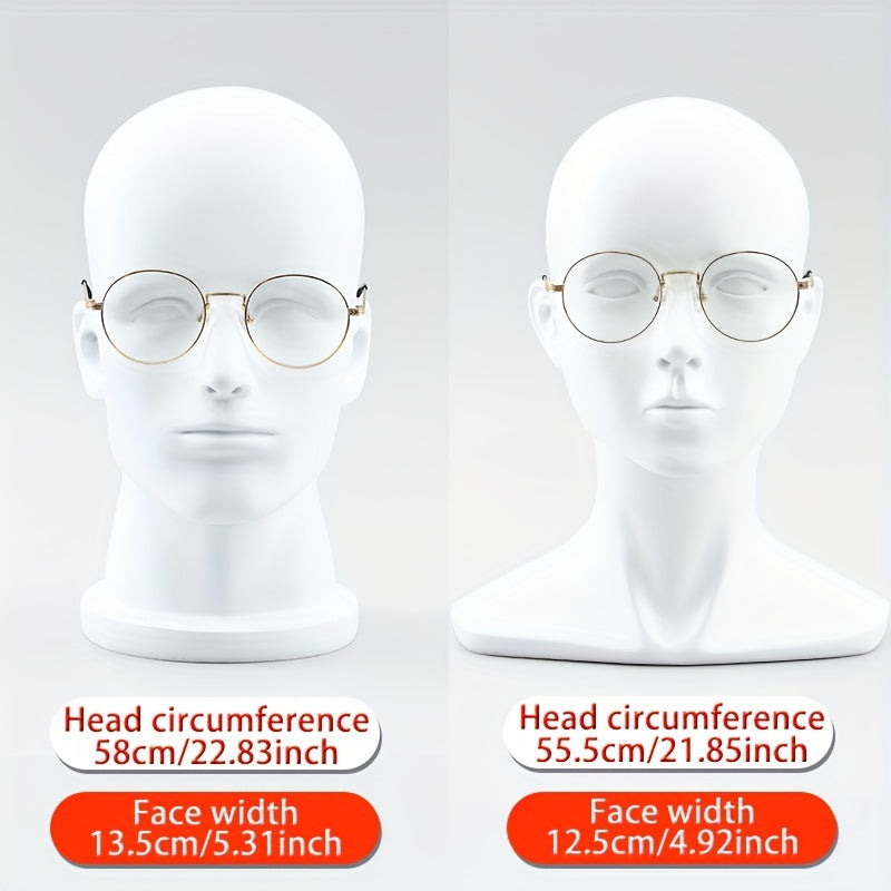 Men's Metal Oval Glasses with Clear Lenses