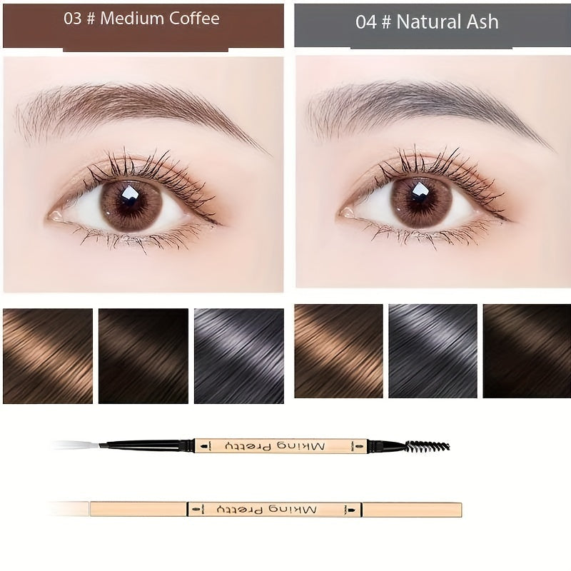 Lápiz de cejas para mujer Golden Slim resistente al agua, a prueba de manchas, para todo tipo de piel