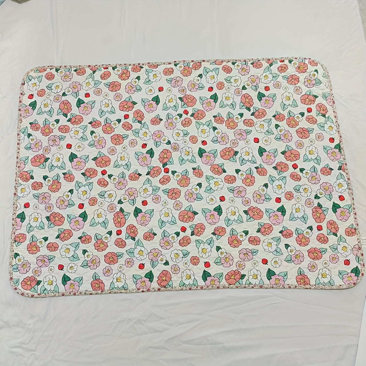 Washable Double-Sided Cotton Diaper Changing Pad Mattress Pad for Babies