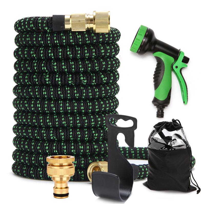 Car Wash Water Pipe Set Telescopic Gardening Water Hose with Gun for Cross-Border E-commerce