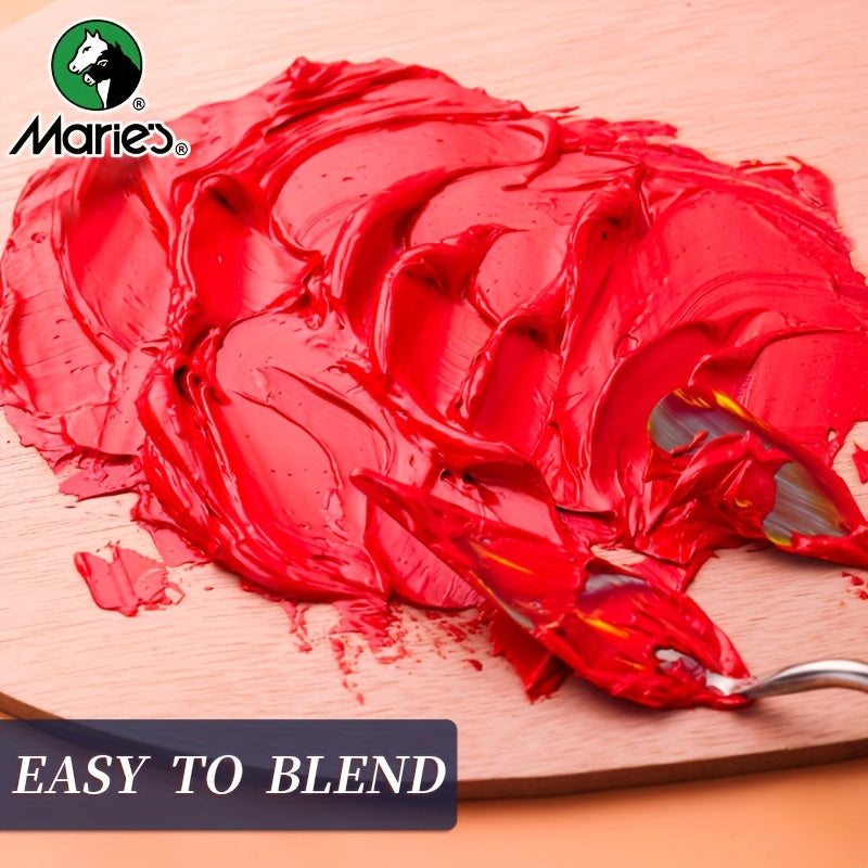 Oil Paint Set 5 Pieces 1.7 Fl Oz Vibrant Colors Professional Quality