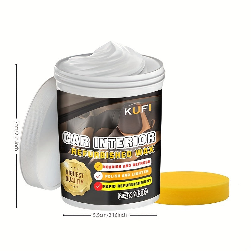 Воск для обновления интерьера автомобиля, реставратор пластиковых и кожаных поверхностей