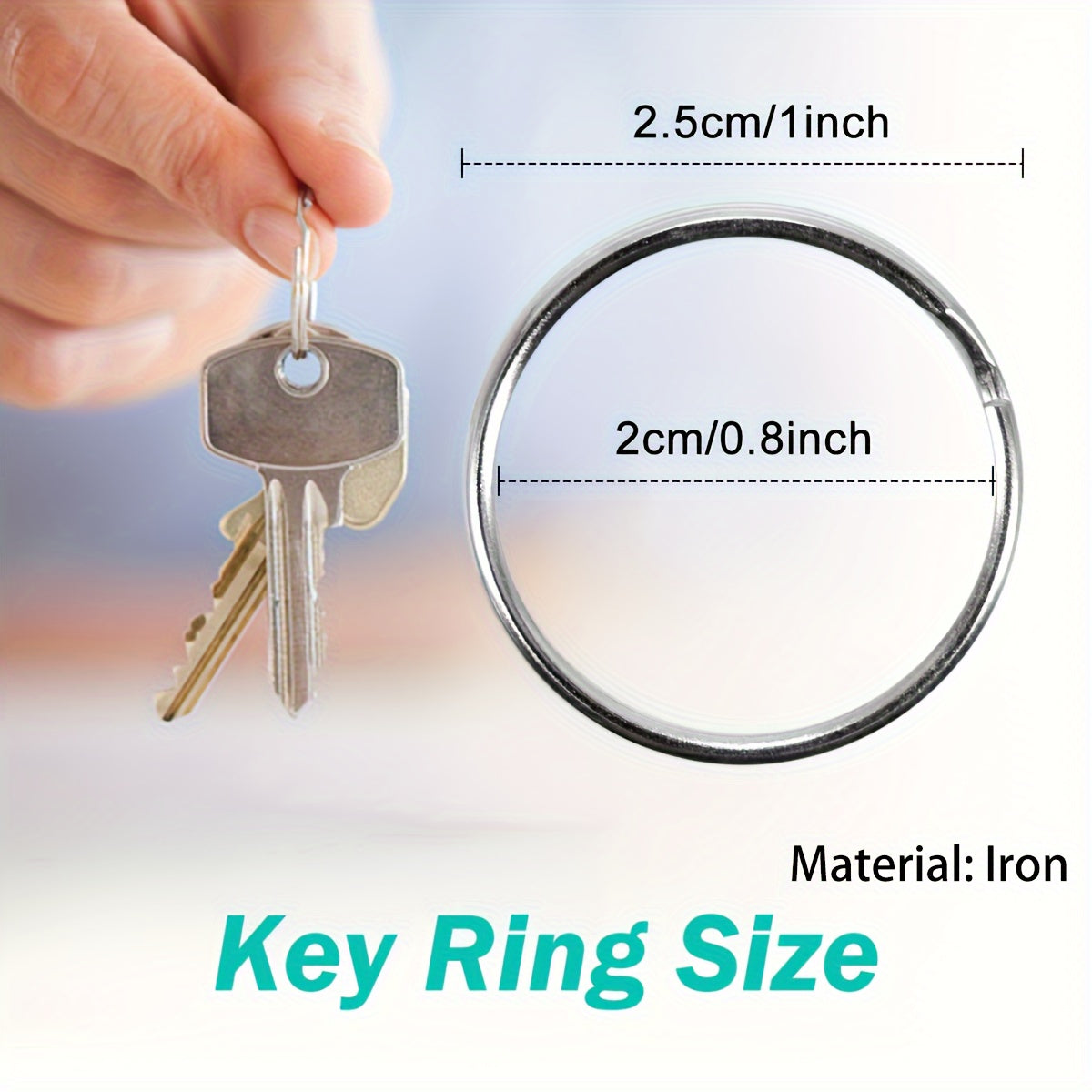 Jewelry Findings 100pcs Rotating Lobster Clasps Keychains and Rings for Crafts